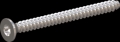 screw for plastic: Screw STS-plus KN6041 3.5x40 - T15 stainless-steel, A2 - 1.4567 Bright-pickled and passivated