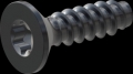 screw for plastic: Screw STS-plus KN6041 4x14 - T20 steel, hardened 10.9 Zinc-Nickel-plated,  baked, passivated black/ Cr-VI-free, sealed, 720 h until Fe-Corrosion