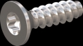 screw for plastic: Screw STS-plus KN6041 4x14 - T20 stainless-steel, A2 - 1.4567 Bright-pickled and passivated