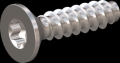 screw for plastic: Screw STS-plus KN6041 4x16 - T20 stainless-steel, A2 - 1.4567 Bright-pickled and passivated