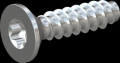 screw for plastic: Screw STS-plus KN6041 4x16 - T20 steel, hardened 10.9 zinc-plated 5-7 ?m, baked, blue / transparent passivated