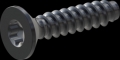 screw for plastic: Screw STS-plus KN6041 4x18 - T20 steel, hardened 10.9 Zinc-Nickel-plated,  baked, passivated black/ Cr-VI-free, sealed, 720 h until Fe-Corrosion