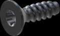 screw for plastic: Screw STS-plus KN6041 4.5x14 - T20 steel, hardened 10.9 Zinc-Nickel-plated,  baked, passivated black/ Cr-VI-free, sealed, 720 h until Fe-Corrosion