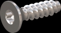 screw for plastic: Screw STS-plus KN6041 4.5x16 - T20 stainless-steel, A2 - 1.4567 Bright-pickled and passivated