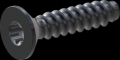 screw for plastic: Screw STS-plus KN6041 4.5x20 - T20 steel, hardened 10.9 Zinc-Nickel-plated,  baked, passivated black/ Cr-VI-free, sealed, 720 h until Fe-Corrosion