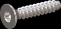 screw for plastic: Screw STS-plus KN6041 4.5x22 - T20 stainless-steel, A2 - 1.4567 Bright-pickled and passivated