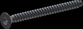 screw for plastic: Screw STS-plus KN6041 4.5x50 - T20 steel, hardened 10.9 Zinc-Nickel-plated,  baked, passivated black/ Cr-VI-free, sealed, 720 h until Fe-Corrosion