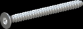 screw for plastic: Screw STS-plus KN6041 4.5x50 - T20 steel, hardened 10.9 zinc-plated 5-7 ?m, baked, blue / transparent passivated