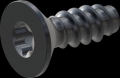screw for plastic: Screw STS-plus KN6041 5x14 - T25 steel, hardened 10.9 Zinc-Nickel-plated,  baked, passivated black/ Cr-VI-free, sealed, 720 h until Fe-Corrosion