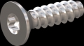 screw for plastic: Screw STS-plus KN6041 5x18 - T25 stainless-steel, A2 - 1.4567 Bright-pickled and passivated