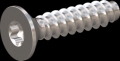 screw for plastic: Screw STS-plus KN6041 5x22 - T25 stainless-steel, A2 - 1.4567 Bright-pickled and passivated