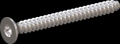 screw for plastic: Screw STS-plus KN6041 5x50 - T25 stainless-steel, A2 - 1.4567 Bright-pickled and passivated