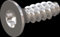 screw for plastic: Screw STS-plus KN6041 6x18 - T30 stainless-steel, A2 - 1.4567 Bright-pickled and passivated