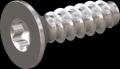 screw for plastic: Screw STS-plus KN6041 6x20 - T30 stainless-steel, A2 - 1.4567 Bright-pickled and passivated