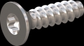 screw for plastic: Screw STS-plus KN6041 6x22 - T30 stainless-steel, A2 - 1.4567 Bright-pickled and passivated