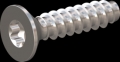 screw for plastic: Screw STS-plus KN6041 6x25 - T30 stainless-steel, A2 - 1.4567 Bright-pickled and passivated