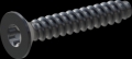 screw for plastic: Screw STS-plus KN6041 6x35 - T30 steel, hardened 10.9 Zinc-Nickel-plated,  baked, passivated black/ Cr-VI-free, sealed, 720 h until Fe-Corrosion