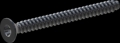 screw for plastic: Screw STS-plus KN6041 6x65 - T30 steel, hardened 10.9 Zinc-Nickel-plated,  baked, passivated black/ Cr-VI-free, sealed, 720 h until Fe-Corrosion