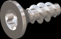 screw for plastic: Screw STS KN1041 1.8x5 - T6 stainless-steel, A2 - 1.4567 Bright-pickled and passivated