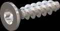 screw for plastic: Screw STS KN1041 1.8x7 - T6 stainless-steel, A2 - 1.4567 Bright-pickled and passivated