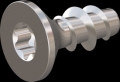 screw for plastic: Screw STS KN1041 2.2x5 - T6 stainless-steel, A2 - 1.4567 Bright-pickled and passivated