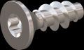 screw for plastic: Screw STS KN1041 2.2x6 - T6 stainless-steel, A2 - 1.4567 Bright-pickled and passivated