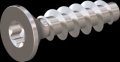 screw for plastic: Screw STS KN1041 2.2x8 - T6 stainless-steel, A2 - 1.4567 Bright-pickled and passivated