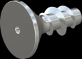 screw for plastic: Screw STS KN1041 6x14 - T30 steel, hardened 10.9 zinc-plated 5-7 ?m, baked, blue / transparent passivated