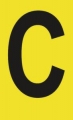 Schriftzeichen.Symbol: Buchstabe C.HxB 140x230mm