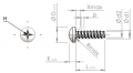 screw for plastic: Screw STS-plus KN6032 2x18 - H1 stainless-steel, A2 - 1.4567 Bright-pickled and passivated